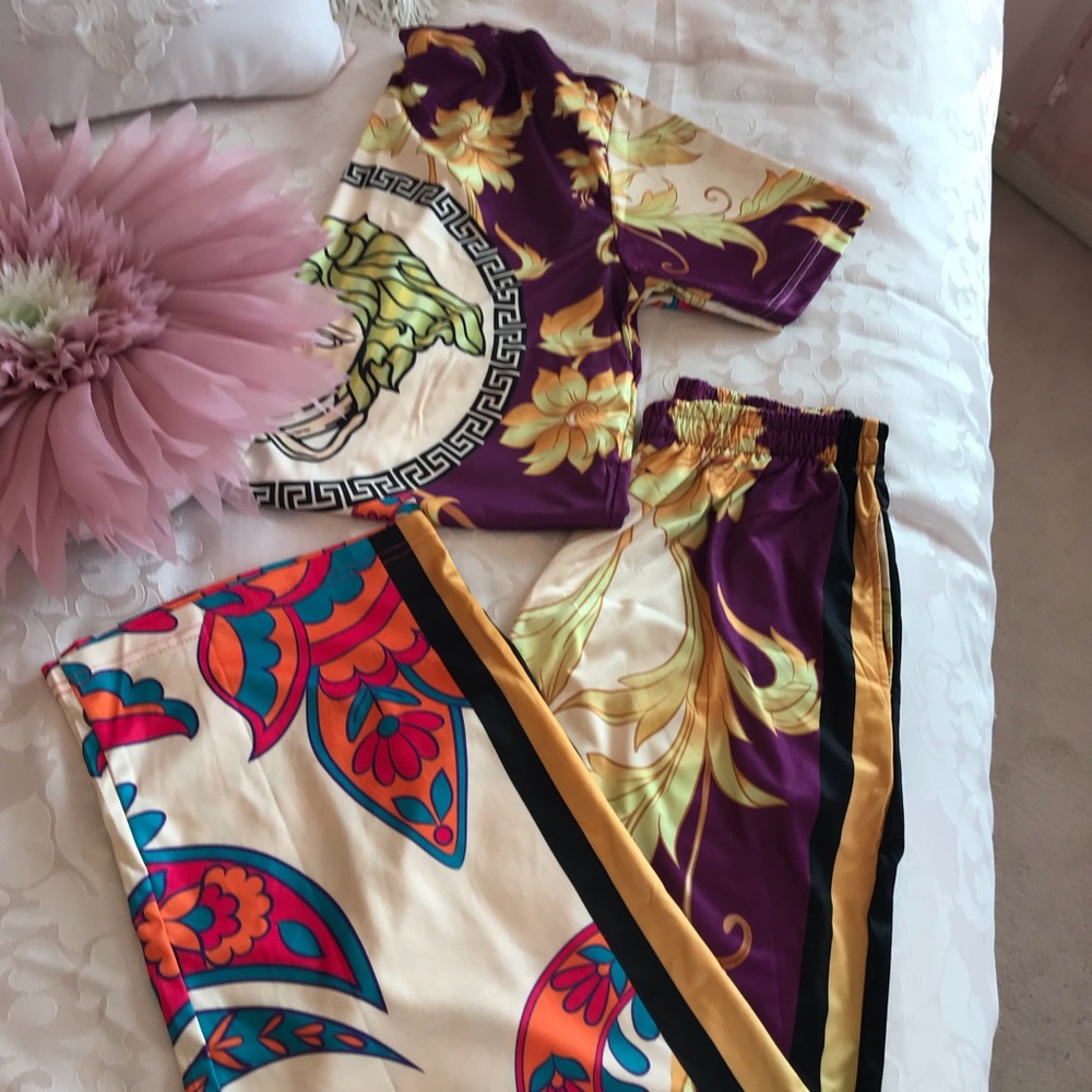 Vibrant Multicolor Pajama Set - Picture 14 of 15